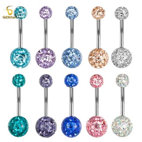 ball belly button rings|Amazon.com: Belly Button Jewelry Balls.